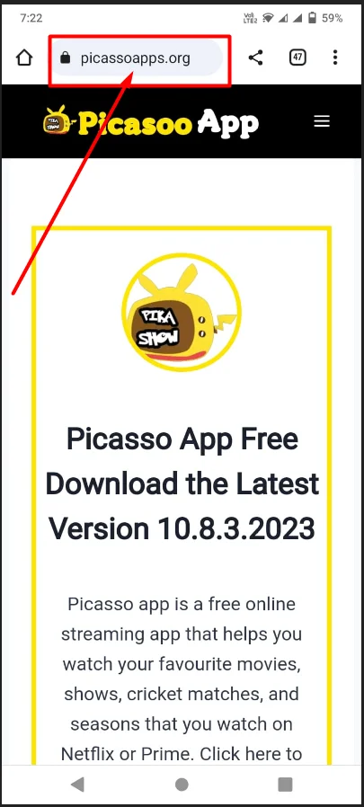 picasso app url